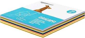AmazonBasics Origami Paper, Assorted Colors, 200 Sheets image 1