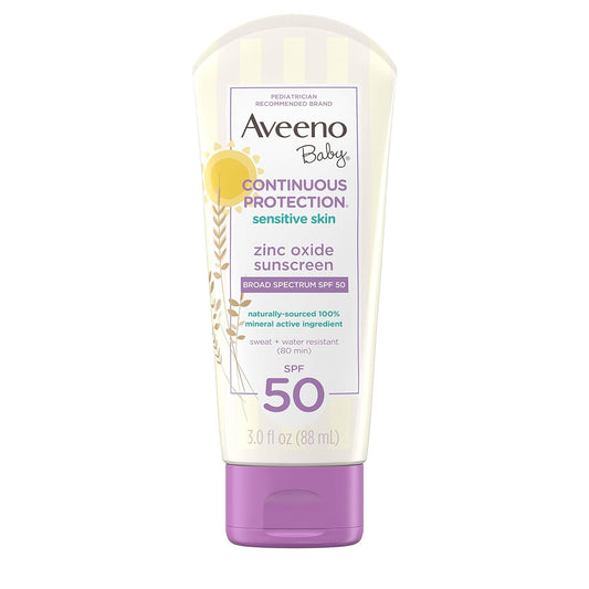 Aveeno Baby - Continuous Protection Zinc Oxide Mineral Sunscreen SPF 50 image 0