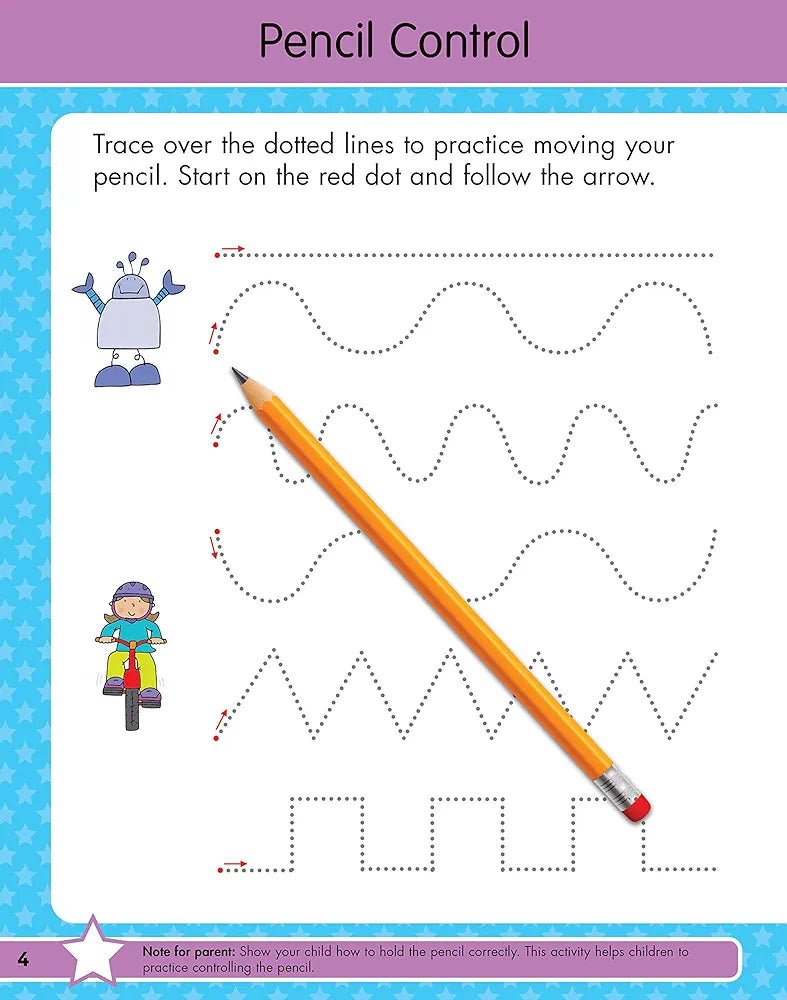 Writing Workbook for Ages 4-7 - with 75+ Handwriting Activities (Gold Stars Series) image 1