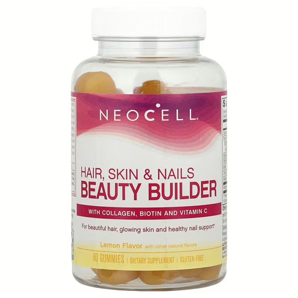 NeoCell - Hair, Skin & Nails Beauty Builder (EXP-08/25) - Lemon Flavor (60 Gummies) image 0