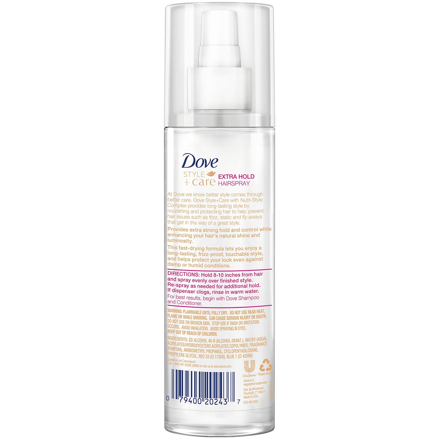 Dove - Style + Care Extra Hold Non-Aerosol Hairspray image 1