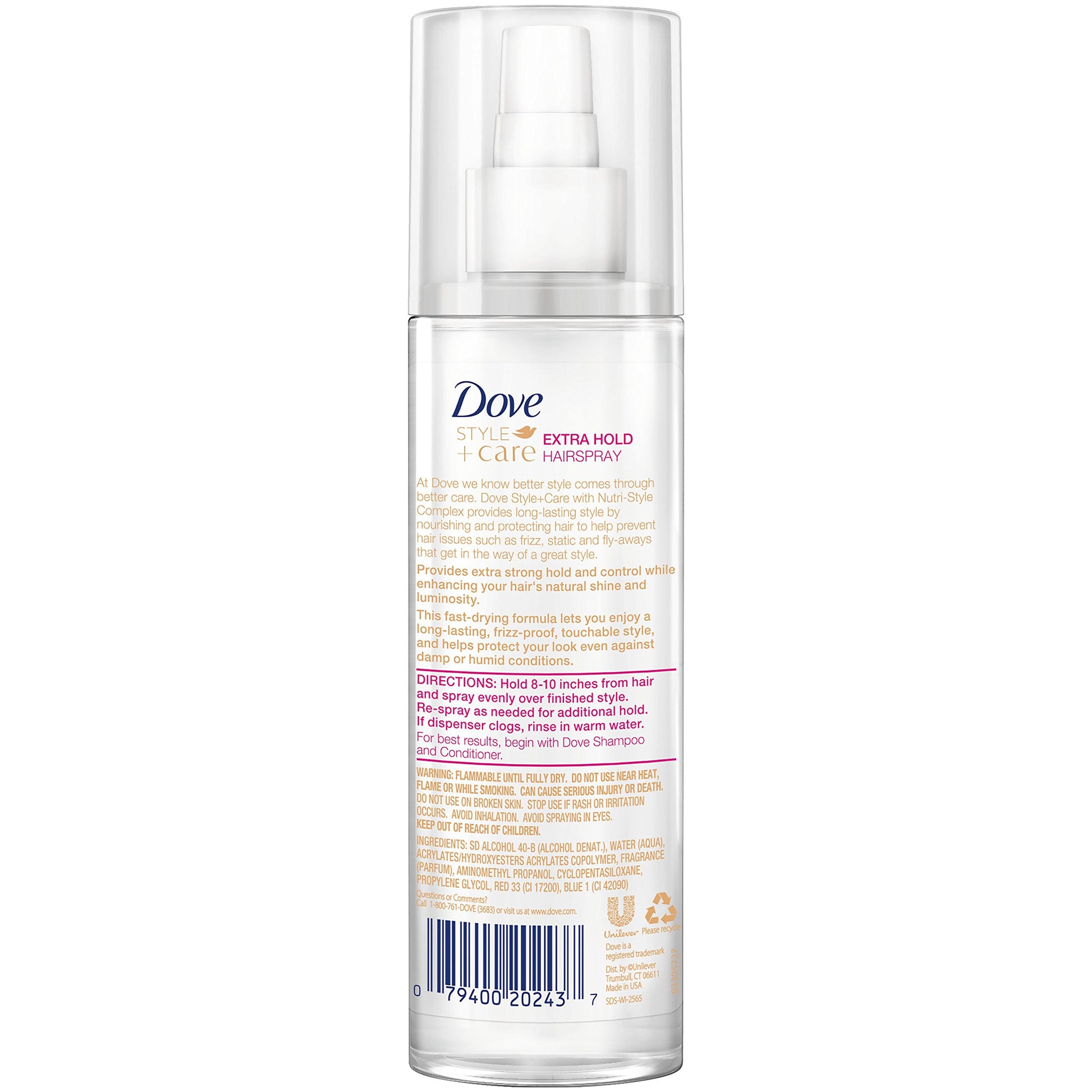 Dove - Style + Care Extra Hold Non-Aerosol Hairspray image 1