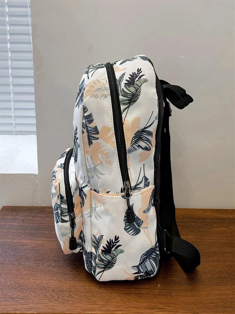 Shein - Leaf Graphic Classic Backpack image 2