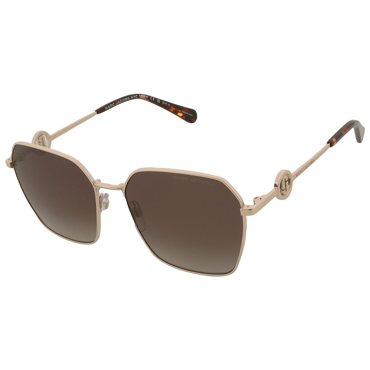 Marc Jacobs - Brown Square Ladies Sunglasses, MARC 729/S 006J/HA 58