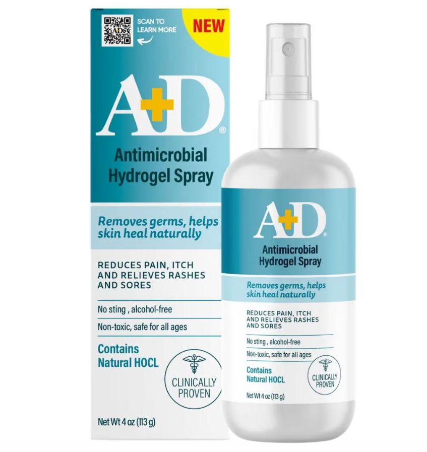 A+D - Antimicrobial Hydrogel Spray, 4oz