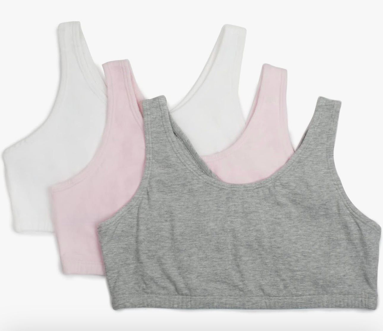 Fruit of the Loom - Girls Cotton Built-Up Stretch Sports Bra