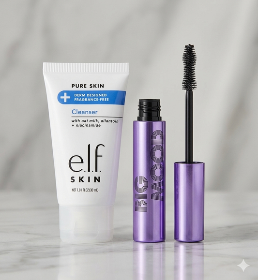 e.l.f. - Big Mood Mascara + Pure Skin Cleanser
