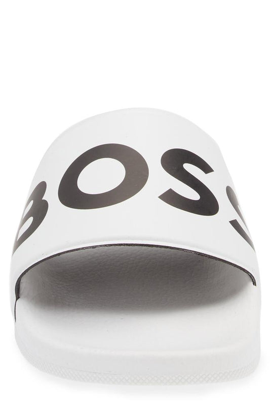 BOSS - Men's Sean Slide Sandal, White