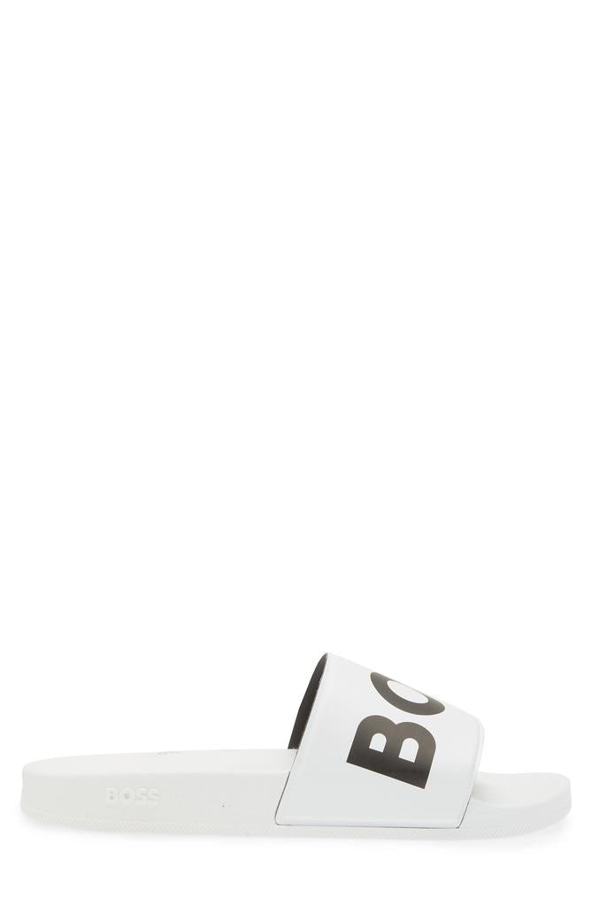 BOSS - Men's Sean Slide Sandal, White