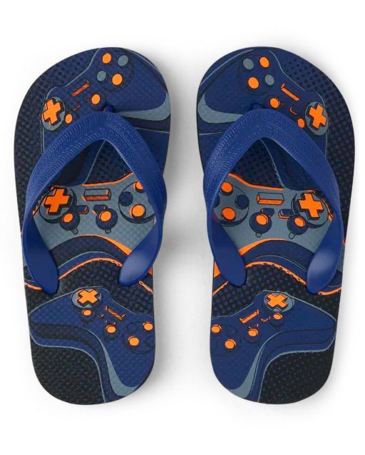 The Children’s Place - Boys Gamer Flip Flops, Blue