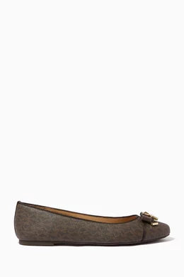 Michael Kors - Alice Ballet Flats in Logo Canvas