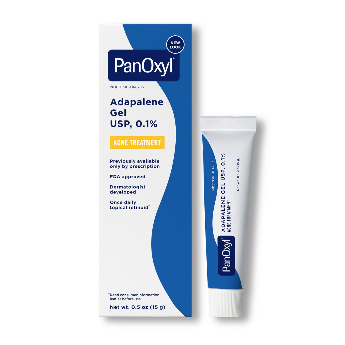 PanOxyl, Adapalene Gel USP, 0.1%, Acne Treatment