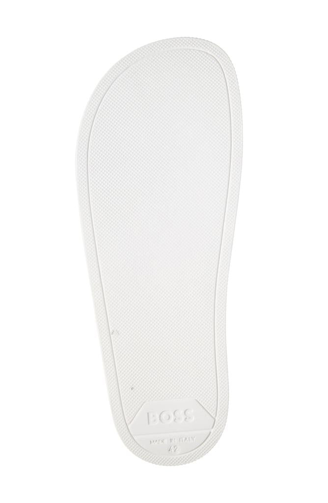 BOSS - Men's Sean Slide Sandal, White