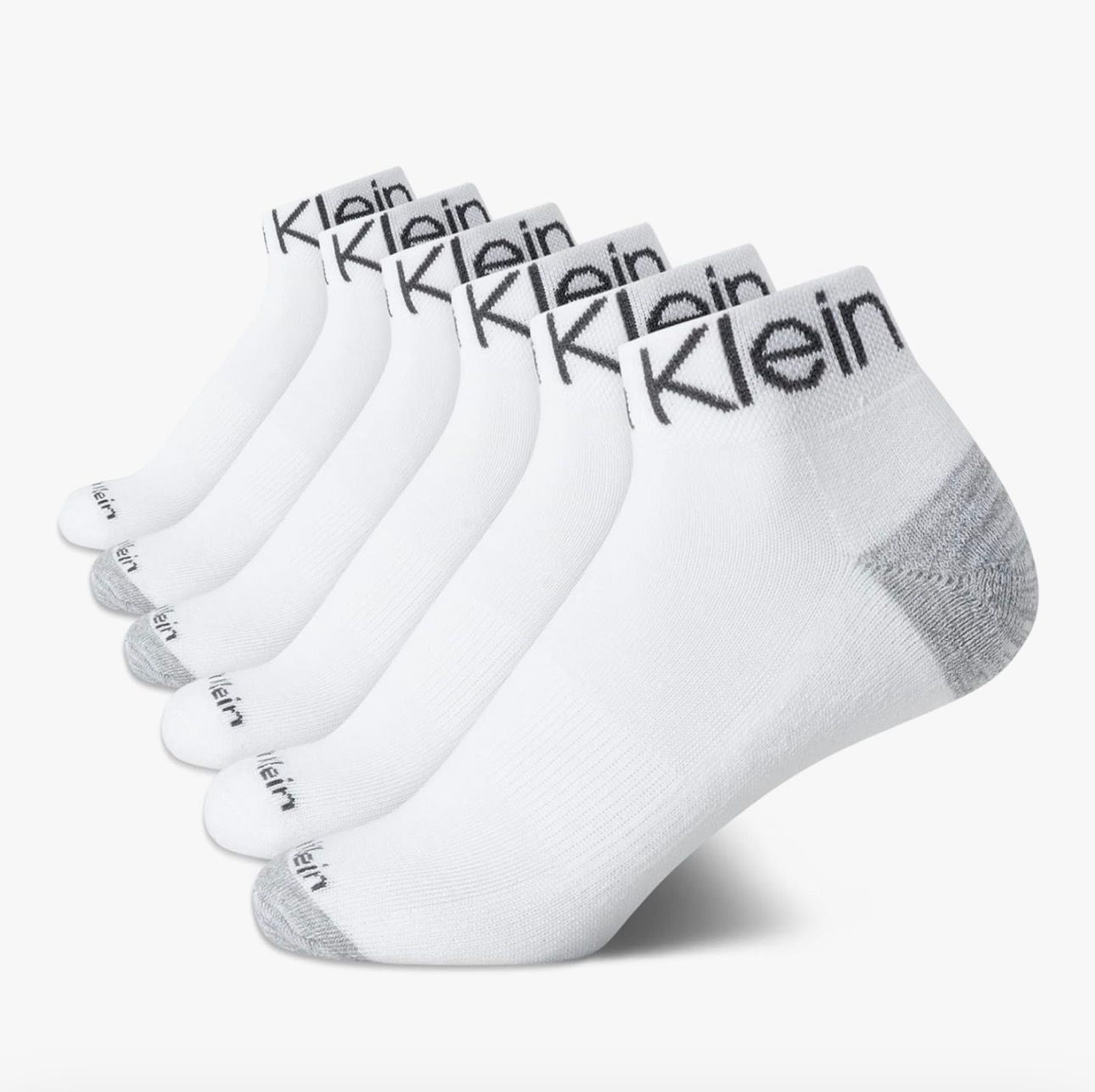 Calvin Klein - Quarter Socks for Women, 6 Pack