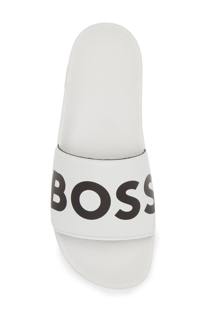 BOSS - Men's Sean Slide Sandal, White