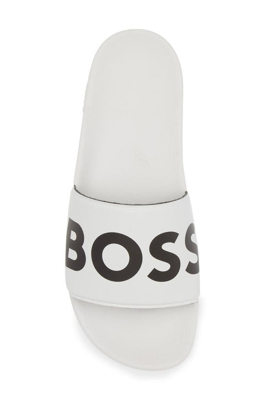 BOSS - Men's Sean Slide Sandal, White