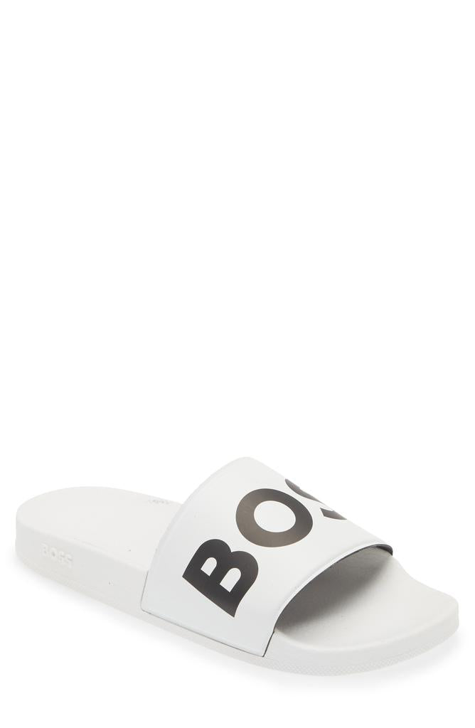 BOSS - Men's Sean Slide Sandal, White