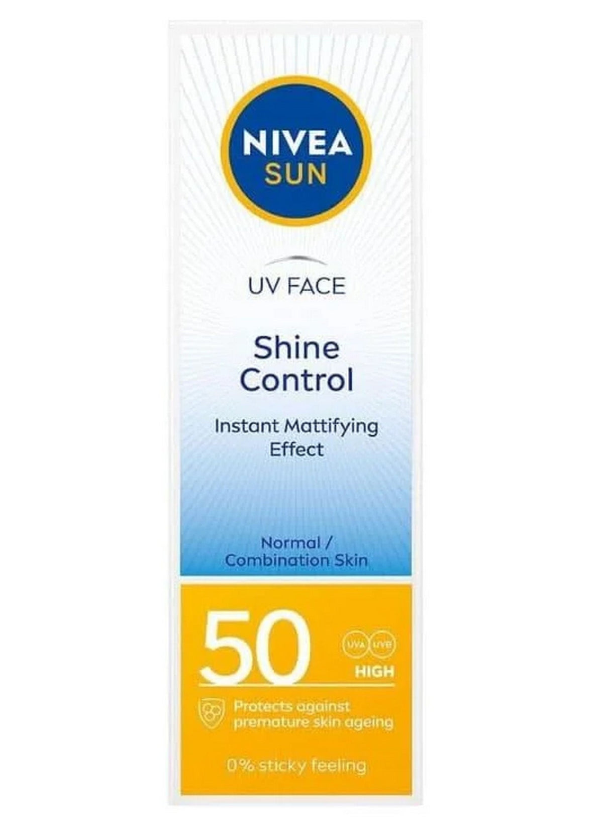 Nivea - SUN SPF 50 UV Face Shine Control 50 ML