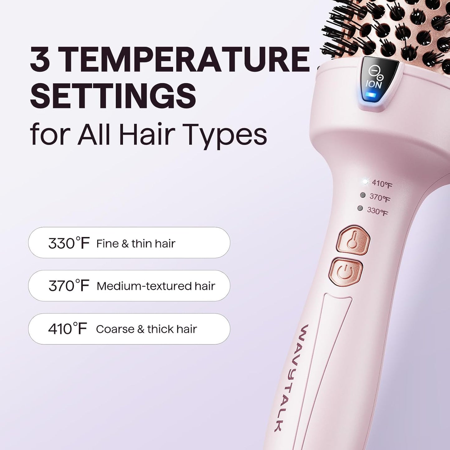 Wavytalk - Thermal Brush, Blowout Express 1.7 Inch, Millennial Pink