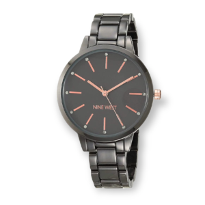 Nine West Women's Crystal Accented Bracelet Watch