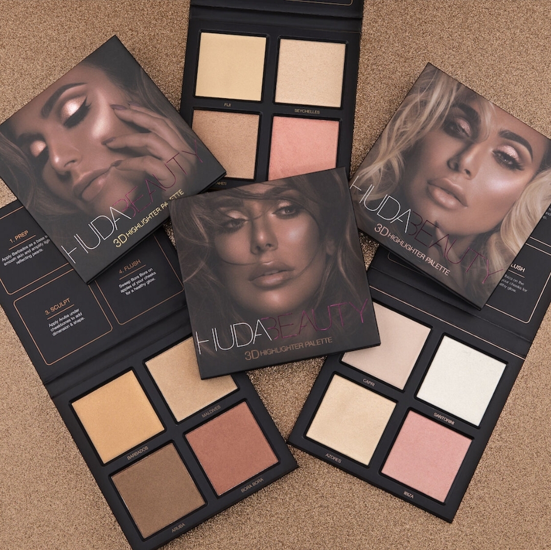 Huda Beauty 3d Highlighter Palette The Beauty Broadway 