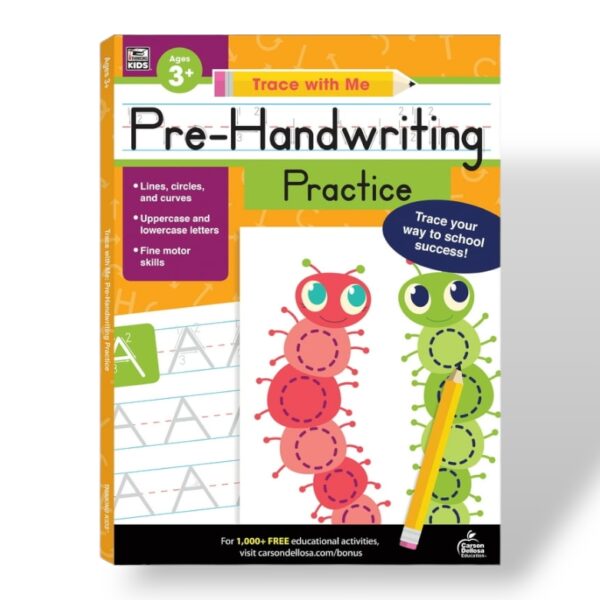CD Carson-Dellosa Publishing Group - Thinking Kids Trace with Me: Pre-Handwriting Practice Activity Book (128 pages)