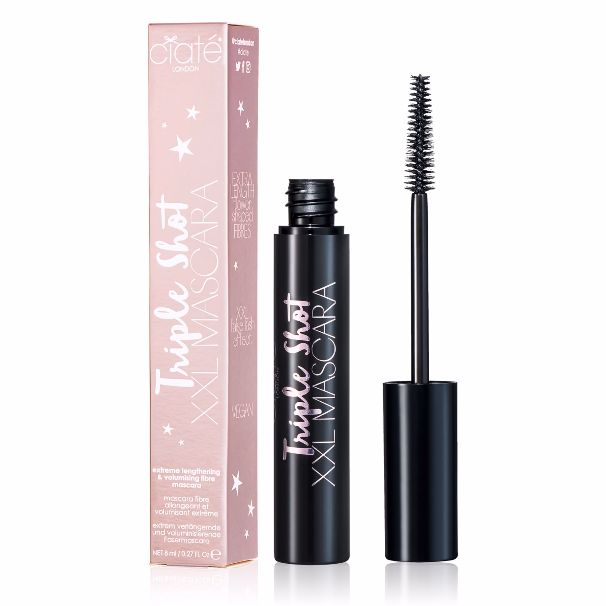 Ciaté London Triple Shot XXL Volumising Black Mascara