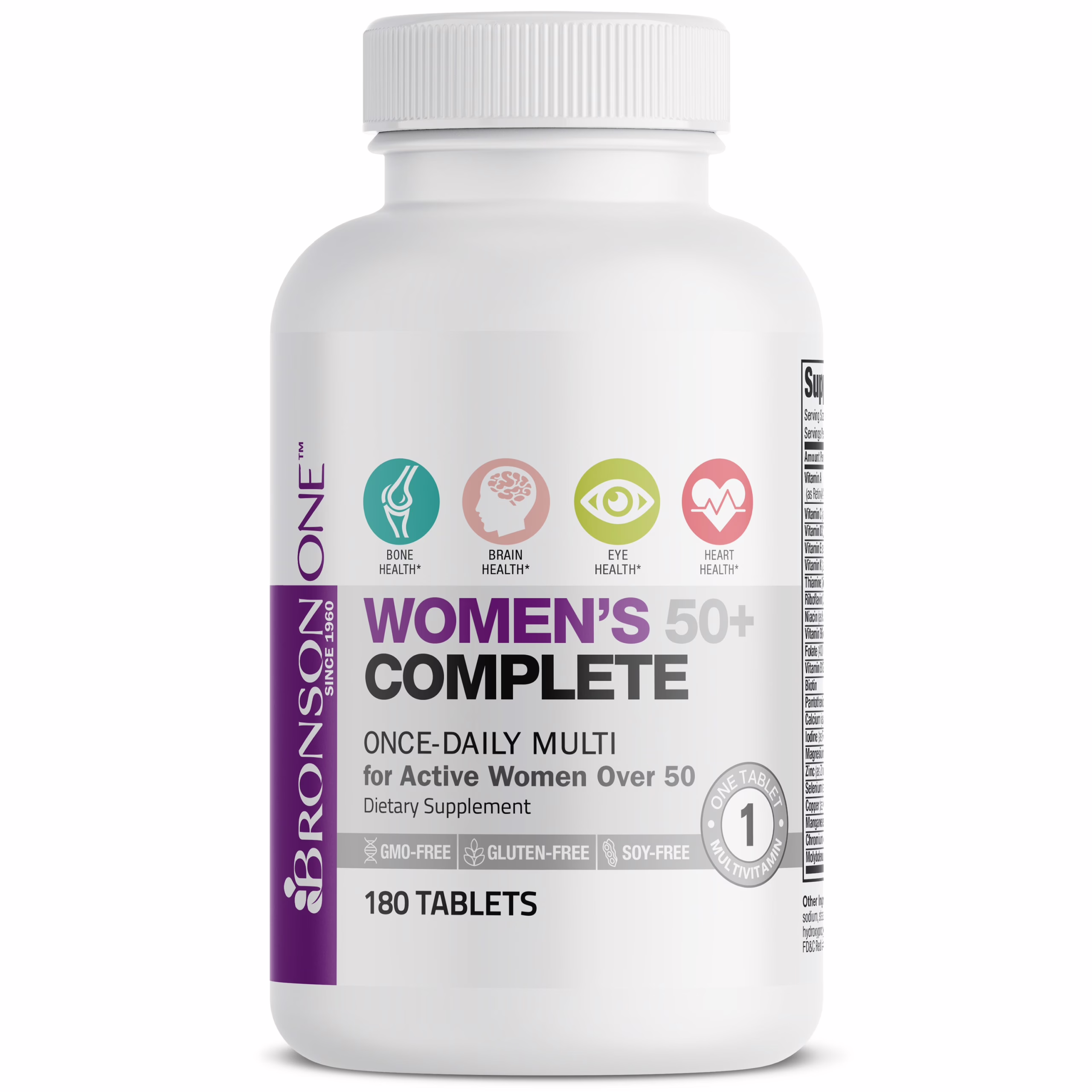 Bronson ONE™ Women’s 50+ Complete Once-Daily Multivitamin (EXP - 08/24)