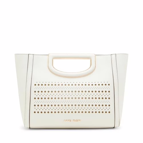 Anne Klein - Perforated Cut Out Handle Satchel