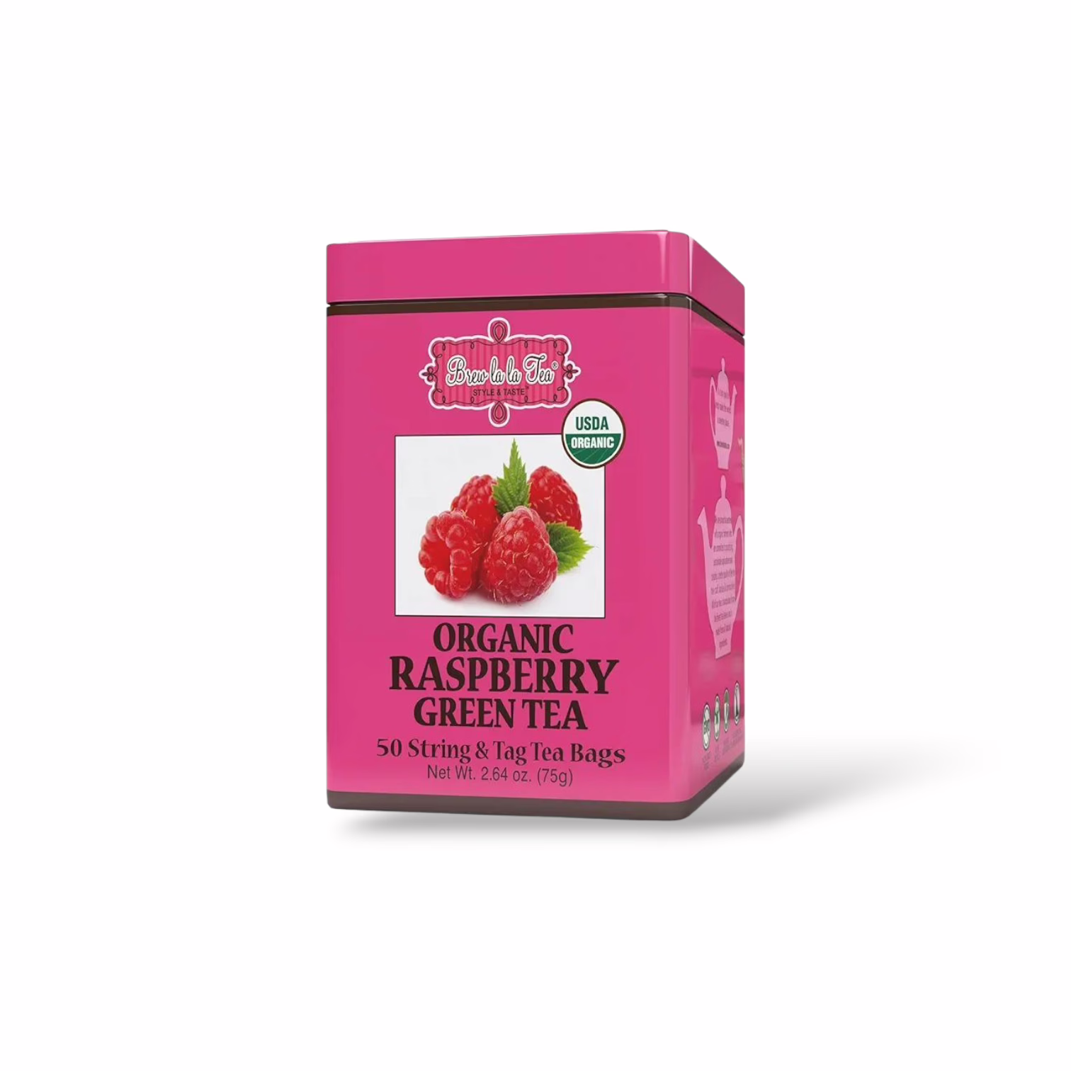 Brew La La Organic Green Tea - Natural Raspberry Flavor