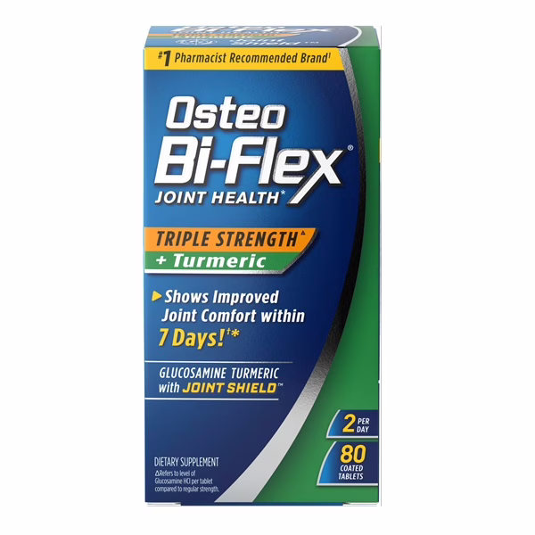 Osteo - Bi-Flex Joint Health (EXP-07/25) - Triple Strength Turmeric (80 Tablets)
