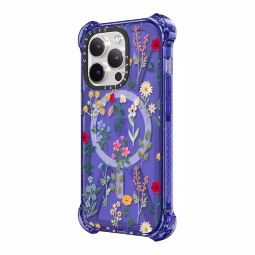 CASETiFY - Spring Botanicals 2 - Peri Purple for iPhone 14 Pro