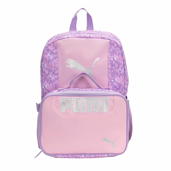 Puma Kids Evercat Backpack & Lunch Kit - Purple/Pink