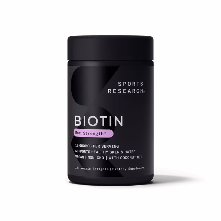 Sports Research - Biotin with Organic Coconut Oil (10,000 MCG)